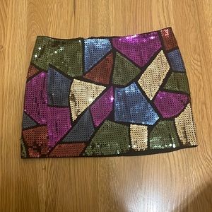 Sequinned & Fun mini skirt - size 0